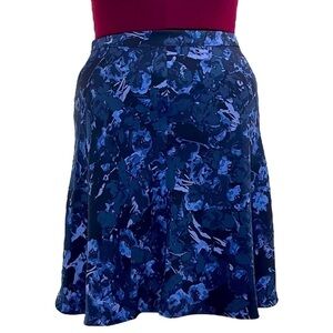 Joe Fresh Blue Floral A-line Skirt